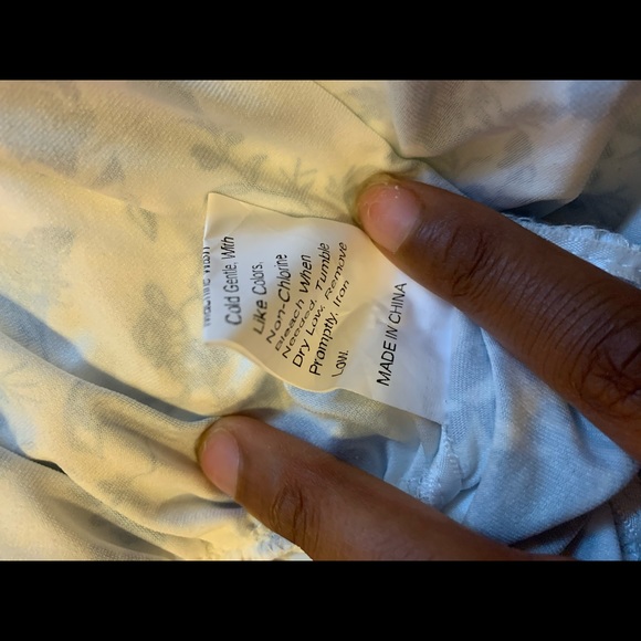 SHEIN Blue Print Two Piece Set - Picture 6 of 6